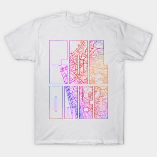 Colombo, Sri Lanka - Colorful City Map Typography - Colorful T-Shirt